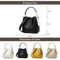 thumbnail image 5 of Soft PU Leather Handbags for Women Bucket Bag Shoulder Hobo Bags Big Capacity Tote Crossbody Bag, 5 of 7