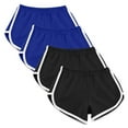 thumbnail image 2 of HOZADOIE Workout Shorts for Women Summer Solid Color Plus Size Elastic Waistband Leisure Comfortable 4PC Dolphin Running Yoga Relaxed Fold Over Sports Beach Shorts, 2 of 7