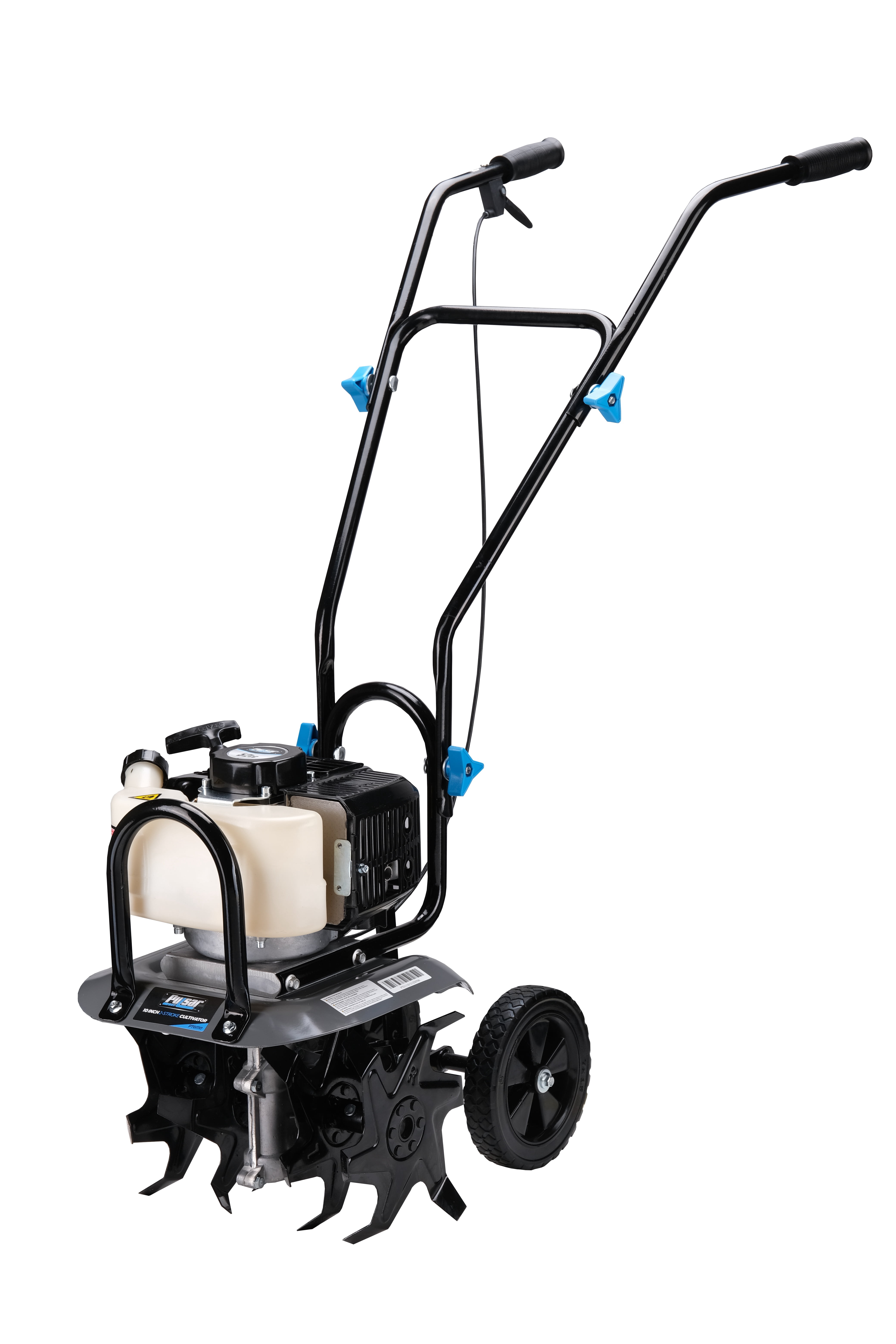 Pulsar PTG1110 10" Hand Cultivator & Tiller with 52cc 2-Stroke Engine Adjustable Depth