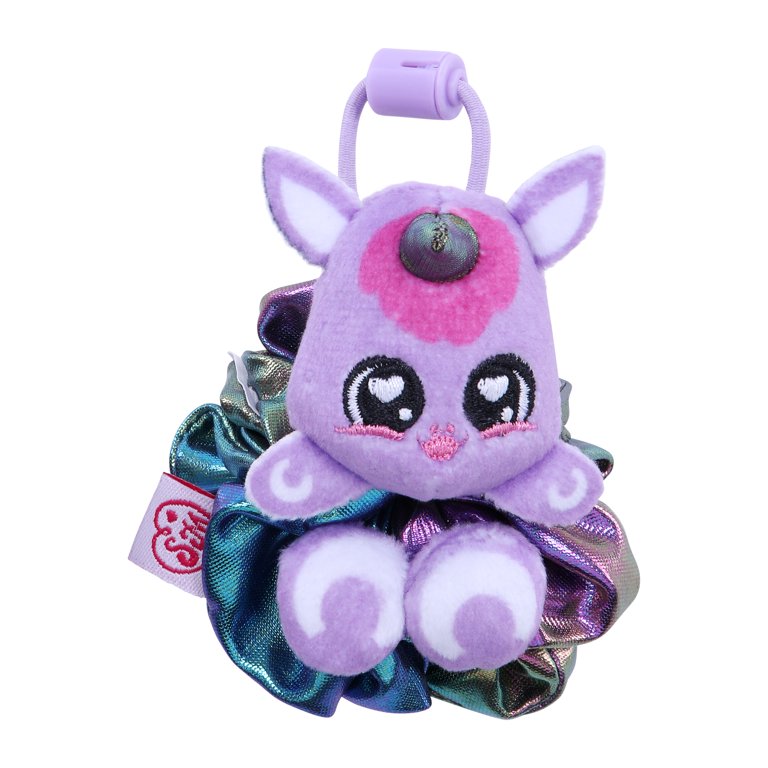 ScrunchMiez, Hair Band, 4 Pack, Plush Transforming Backpack Clip