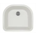 thumbnail image 1 of Polaris 824-White White D-Bowl TruGranite Kitchen Sink, 1 of 1