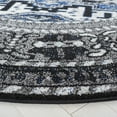 thumbnail image 3 of SAFAVIEH Vintage Hamadan Edin Oriental Area Rug, Grey/Blue, 6'7" x 6'7" Round, 3 of 8