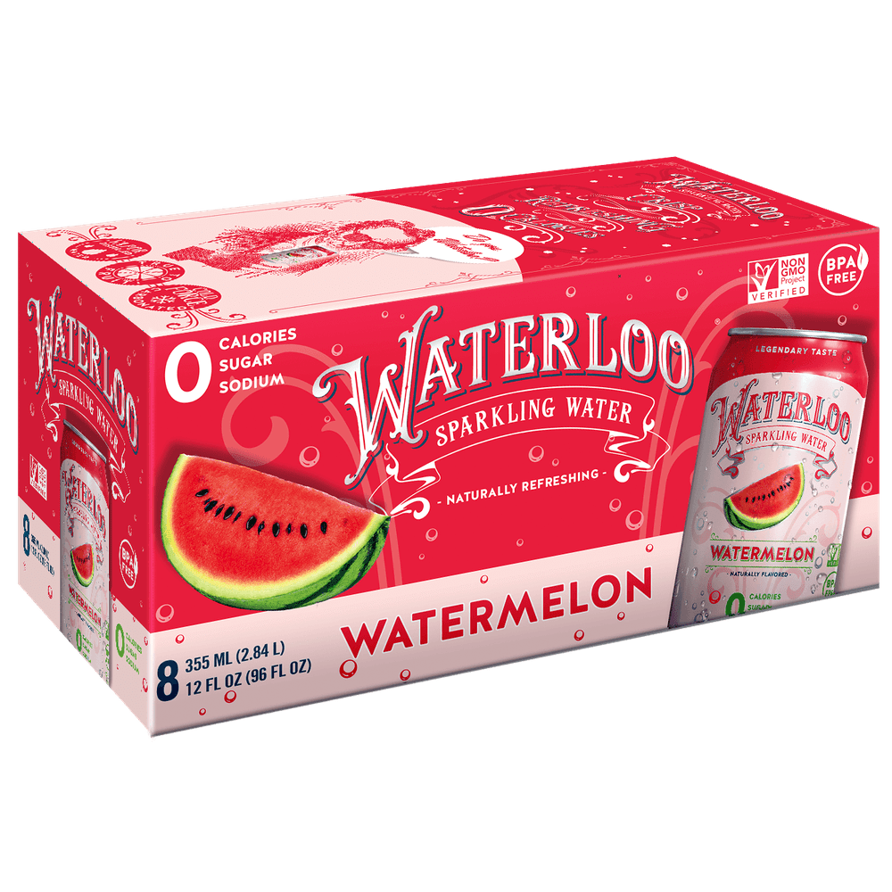 Waterloo Sparkling Water Watermelon 8pk