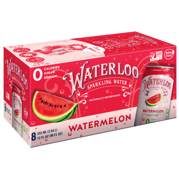 Waterloo Sparkling Water Watermelon 8pk