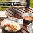 thumbnail image 3 of Hyasfey Foldable Stainless Steel Cookware Set with Locking Handle Portable Camping Spatula Spoon Shovel for Traveling Cooking Hiking BBQ Picnic Tableware, 3 of 8