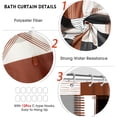 thumbnail image 5 of All Smiles 4-Piece Bathroom Sets Shower Curtain Set with Non-Slip Rug and Toilet Lid Cover,Brown, 5 of 7