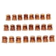 thumbnail image 3 of 24 mini pinzas para el pelo, pinzas de plástico, herramientas de peinado marrón, 3 of 7