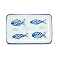 thumbnail image 1 of Ensemble de 6 Grandes Assiettes Rectangulaires, 1 of 1