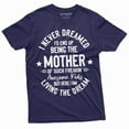 thumbnail image 4 of Womens Mother Mom T-Shirt Mother'S Day Living A Dream Tee Moms Gifts Tee (Small Grey), 4 of 6