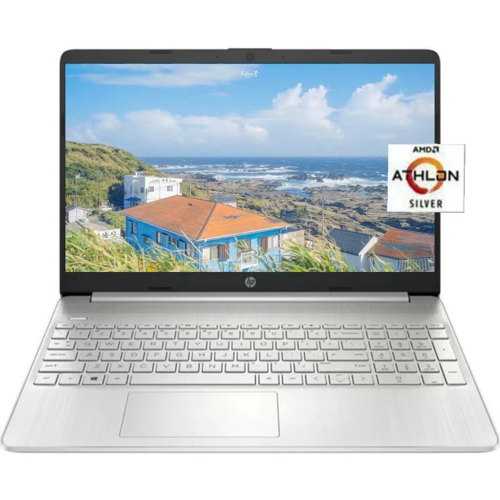 HP 15.6" IPS Micro-Edge Laptop Computer, AMD Athlon N3050,8GB Memory, 256GB SSD Storage, Windows 11 Pro, Fast Performance for Work & Study