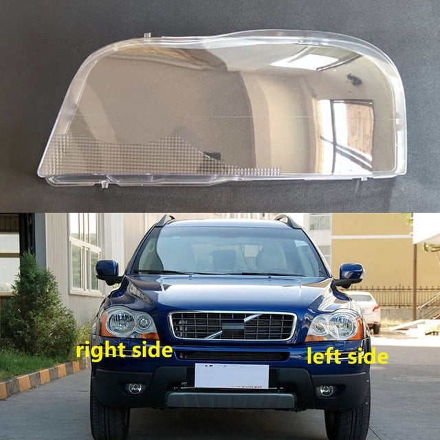 Auto Headlights Lens Shell Headlamp Cover Transparent Lampshade Plexiglass Lamp Shade Head Lights Mask For Volvo XC90 2004~2013