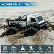 AUOSHI 1:16 Amphibious Remote Control Car Building Blocks DIY Waterproof RC Truck RC Car Toys Gifts for Kids Adults