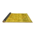thumbnail image 2 of Ahgly Company Indoor Rectangle Abstract Yellow Contemporary Area Rugs, 2' x 4', 2 of 4