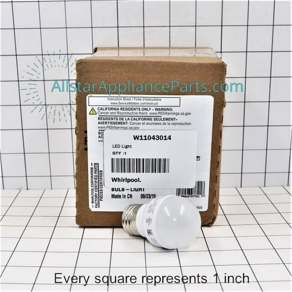 Whirlpool Refrigerator LED Light Bulb W11338583