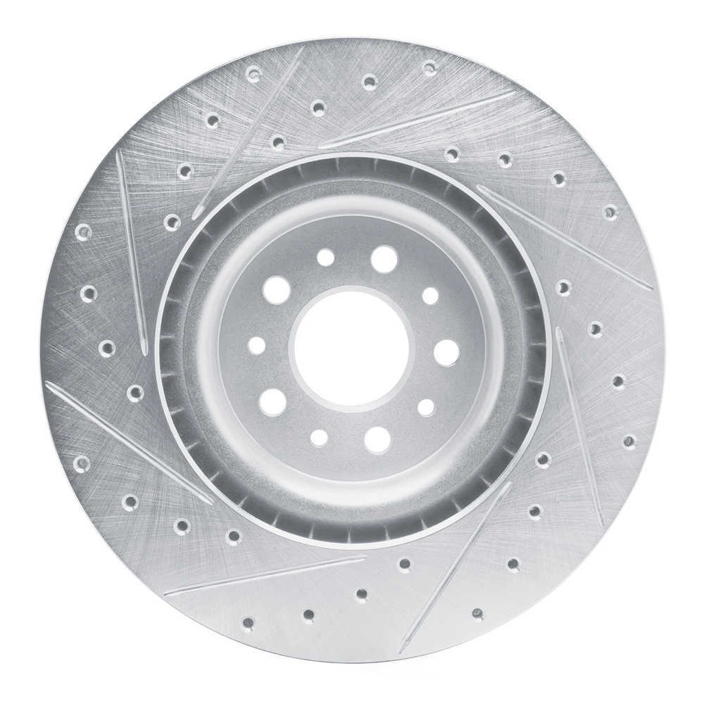 Dynamic Friction Company 631-40049R DFC Brake Rotor - Drilled And Slotted - Silver