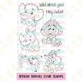 thumbnail image 1 of Navidad animales de la nieve nuevos animales lindos sellos transparentes sin troqueles de corte para DIY álbum de recortes papel confección de tarjetas decoración artesanal, 1 of 4