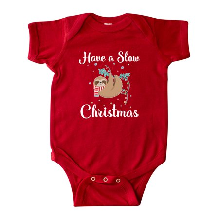 

Inktastic Sloth Slow Christmas Outfit Gift Baby Boy or Baby Girl Bodysuit