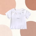 thumbnail image 5 of Spazoro Toddler Girls Graphic T-Shirts Tees, Short Sleeve Cute Print Round Neck 100% Cotton Casual Tops for Kids White Size 4-5, 5 of 5