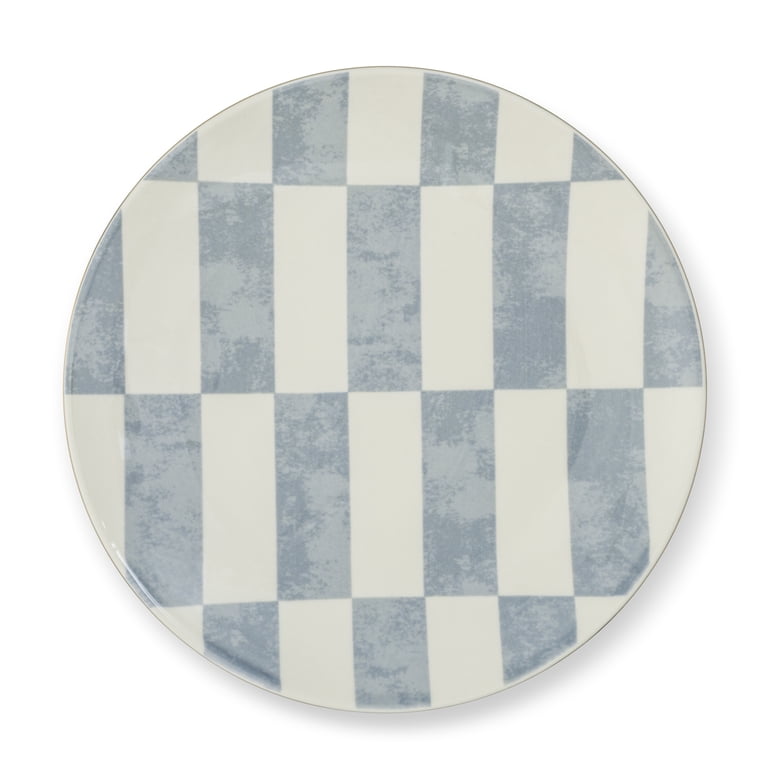 Thyme & Table Celine Blue 12-Piece Ceramic Dinnerware Set photo 6