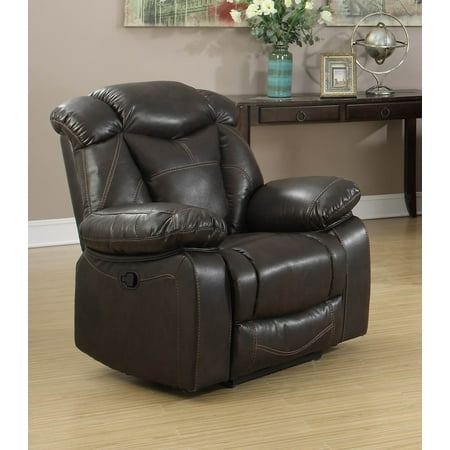 - AndorraDark Walnut Air Leather Living Room Reclining Gliding chair