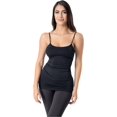 thumbnail image 4 of Boca Rosa Basic Seamless Camisole - Women's Stretchy Nylon Span Tanks (US, Alpha, One Size, Regular, Regular, 1, Black), 4 of 4