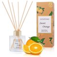 thumbnail image 1 of 100ml Scent Diffuser with 6 Fiber Sticks, 3.5 oz Reed Diffuser Set Aromatherapy Fragrance Diffusers Air Fresheners for Home Bedroom Bathroom (Orange), 1 of 8