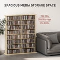 thumbnail image 4 of HOMCOM Media Storage Cabinet 8-Tier DVD Shelf with Adjustable Shelves, 4 of 10