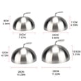 thumbnail image 4 of RYUJNDK 20/24/26/28cm Stainless Steel Steak Teppanyaki Dome Dish Lid Food, 4 of 12