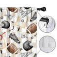 thumbnail image 4 of Blackout Kids Curtains,Football Equipment Checkered Pattern Childrens Insulated Curtains Set Of 2,Bedroom Essentials,Toddler Room Decor 42"x63", 4 of 5