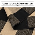 thumbnail image 2 of Brisasol Outdoor Indoor Doormat 2.3x3.6 Brown and Black Buffalo Plaid Rug Washable Outdoor Rug Front Door Mat Layered Door Mat for Porch, Entryway Patio, 2 of 8