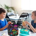 thumbnail image 6 of Trippy Neon Shroom Mushroom Lunch Box - Insulated Lunch Bags For WomenMenWomenMen Detachable Handle Lunchbox Meal Tote Bag Trippy Neon Shroom Mushroom, 6 of 8