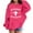 Z02-Hot Pink, variant on MUXiin Faith Over Fear Hoodie Girls Christian Jesus T Shirts for Kids Cotton Blend Sweatshirt Casual Tops