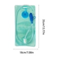 thumbnail image 3 of Ohmyroo Lightweight Hydration Backpack 2L 18.5 Inch Blue Nylon Daypack Suiting Running Sports, 3 of 6