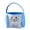 'Sky Blue, variant on Cartoon Rabbit Design Bowknot Canvas Bucket Bag Handbag Basket Easter Supply