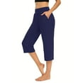 thumbnail image 2 of Tumotour Athletic Casual Shorts For Women Spring Summer Shorts With Pocket Elastic Waist Straight Half Shorts Cropped Pants Sport Pants Gym Workout Shorts, 2 of 7