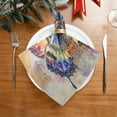 thumbnail image 2 of Satin Native Fab Cotton Dinner Napkin Mandala Butterfly Reusable, 2 of 8