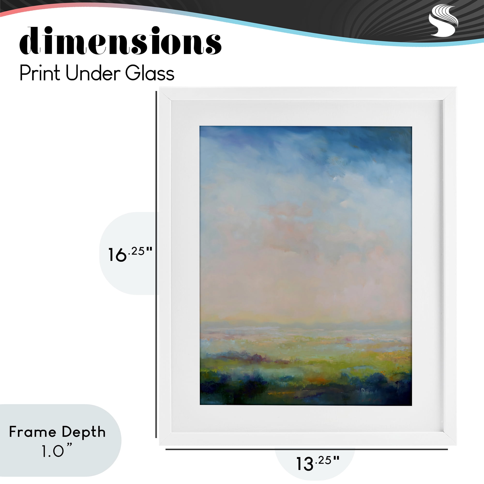 Stupell Industries Mystic Marsh Serenity White Framed Print Under Glass, design by William McCarthy