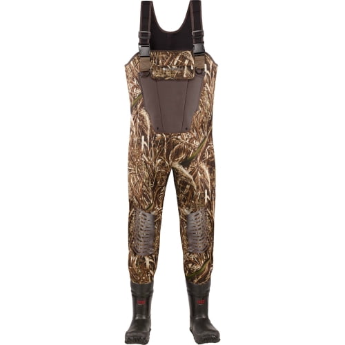 lacrosse mallard ii waterproof hunting chest wader realtree max-5 w/ removable eva footbed - size 10