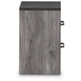 thumbnail image 5 of Signature Design by Ashley Contemporary Bronyan 2 Drawer Nightstand, Dark Gray, 5 of 9