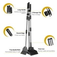 thumbnail image 5 of Niubya Pooper Scooper for Dog, Poop Scoopwith 3 Pack Adjustable Long Handle, Black&Silver, 5 of 6