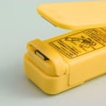 thumbnail image 2 of Mini sellador de calefacción Selladores de alimentos al vacío Empaquetador de bocadillos sellado a mano (Amarillo), 2 of 3