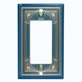 thumbnail image 5 of Metal Light Switch Plate Cover Elegant Victorian Theatre Floral Frame Blue FRA070, 5 of 13