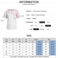 thumbnail image 2 of Gvmfive Women Printed T-shirt Short Sleeve Tops Round Neck Casual Tee Blouse, 2 of 2