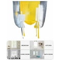thumbnail image 6 of Yellow Grey Tie Up Curtains for Window, Thermal Insulated Balloon Shade Adjustable Rod Pocket Curtains Valance Panels for Kitchen Bathroom Cafe 42 x 54 Oil Painted Modern Abstract Vintage, 6 of 6