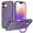 Purple, variant on Designed for iPhone 17 Case 6.3" - Shockproof Case with 360° Rotatable Stand, 16ft Ultimate Drop Protection, Clear Back, Compatible with MagSafe | MagStand 360 M
