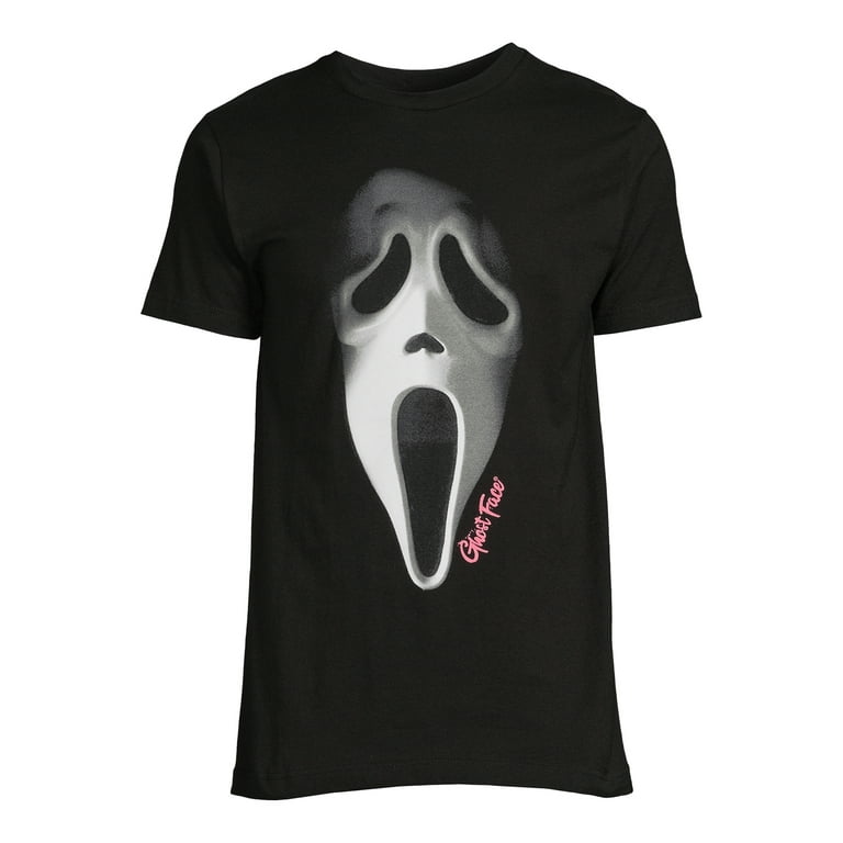 Ghostface Men's and Big Men's Big Face Graphic Tee Shirt