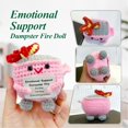 thumbnail image 3 of Emotional Support Dumpster Fire Doll Nordkawa Crochet Pink, 3 of 6