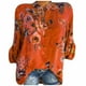 thumbnail image 1 of Top informal con botones para mujer, elegante, con estampado de flores y flores OAVQHLG3B Store  lin121212, 1 of 3