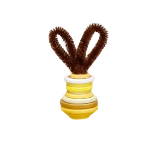 Easter Button Bunny Craft Kit for Kids, Easter Egg Hunt Decorations, DIY Bunny Making Kit with Buttons and Jumping Candy, Family Easter Craft Activity