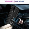 thumbnail image 5 of Dteck Heavy Duty Shockproof Case for Samsung A51 5G 2020, NOT Fit Samsung A51 4G 2019 Release, Metal Magnetic Ring Holder Protive Armor Phone Cover Kickstand for Samsung Galaxy A51 5G , rosegold, 5 of 6